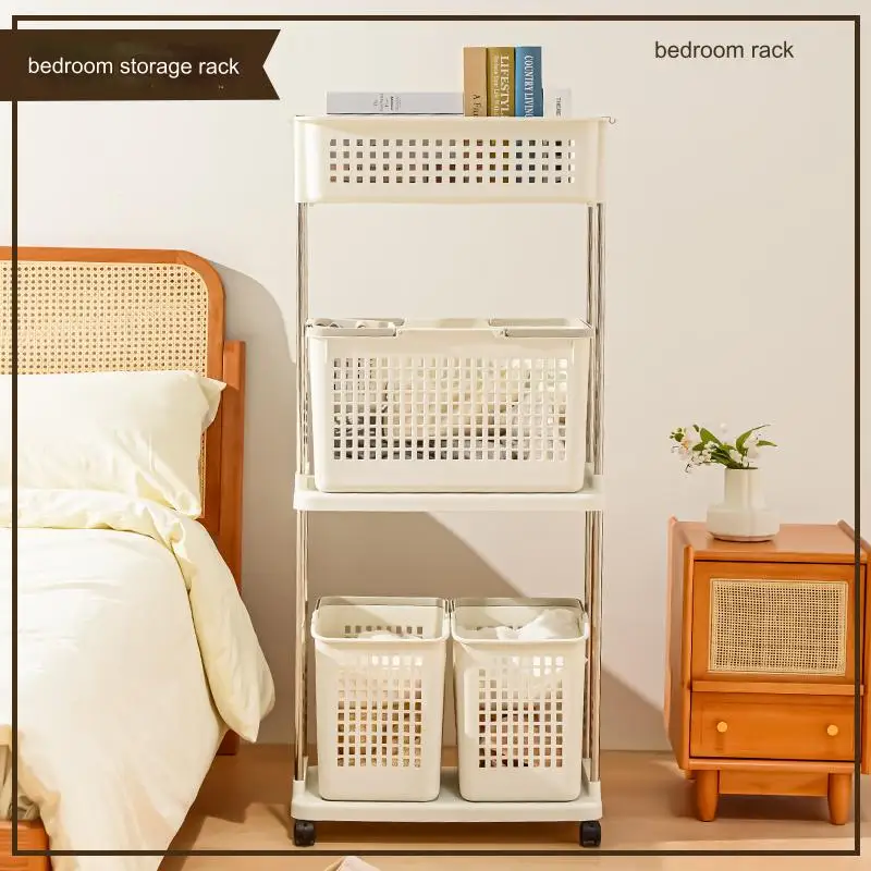 Removable Classification Dirty Laundry Basket Storage Clothes Basket Organizer Bins With Wheels Handles