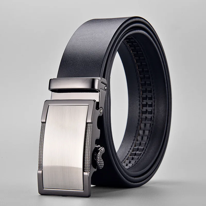 High Quality Fashion Genuine Automatic Leather Belts For Men