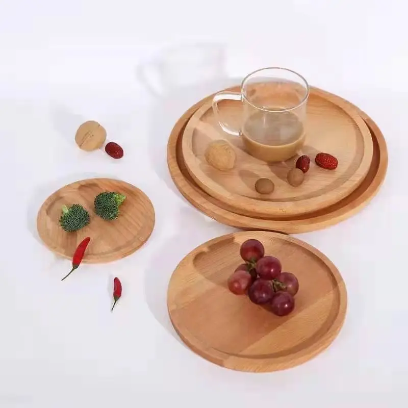 New kitchen accessories custom pallet wooden coaster plain color wholesale round wooden coaster