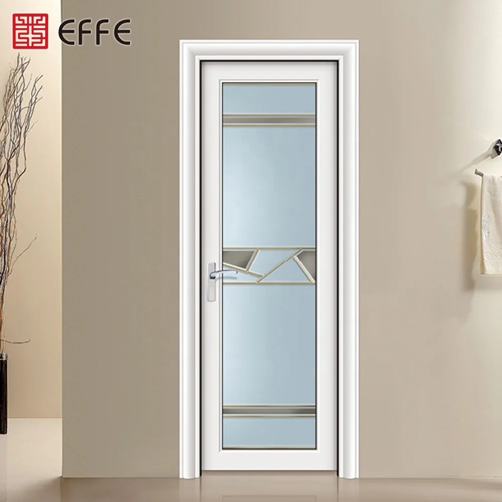 
new design fire rated single pane american style door bathroom tempered glass door 