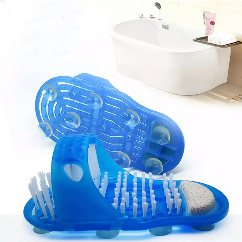 New foot rubbing sucker mopping bathroom foot washing massage slippers