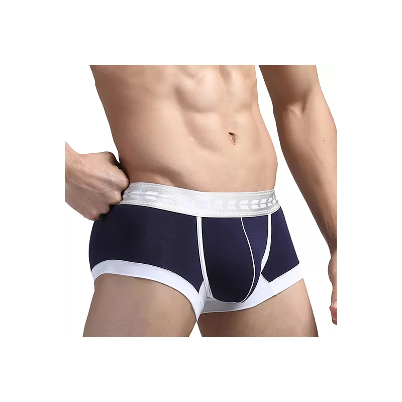 Elastic Woven Waistband U-Shaped Pour Solid Cotton Of Boxers For Man Sexy Men Underwear