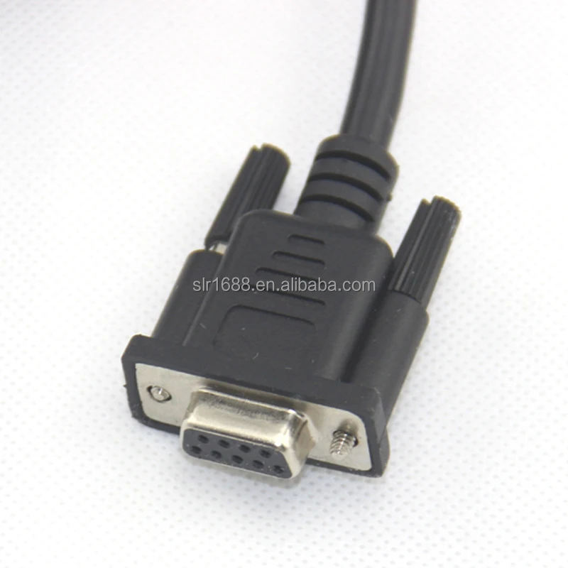 Factory wholesale good price black DB9 RJ12 RS232 DB9 serial to RJ12 cable for computer