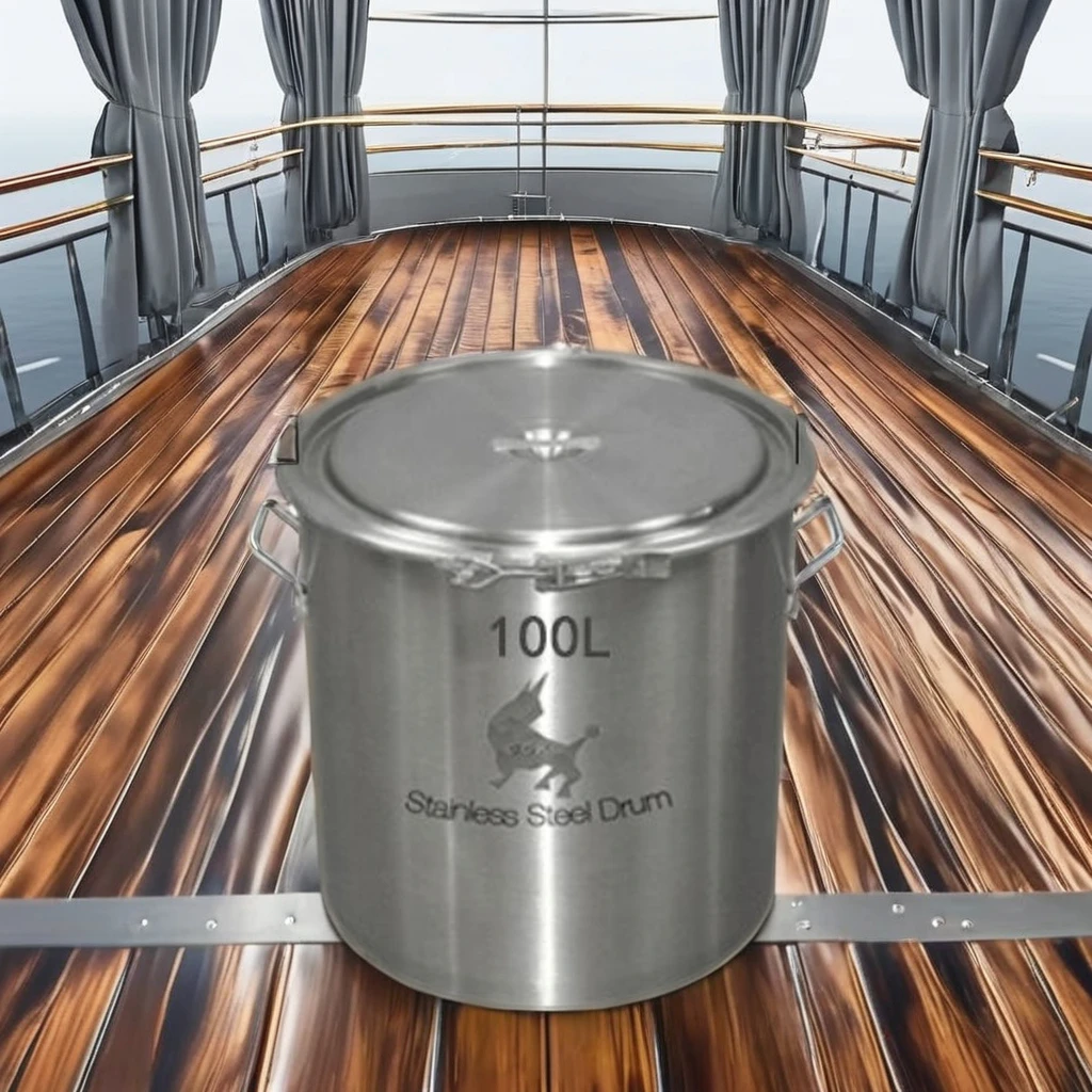 100 liters 2024 New Stainless Steel Milk & Tea Barrel Premium Drums Pails & Barrels