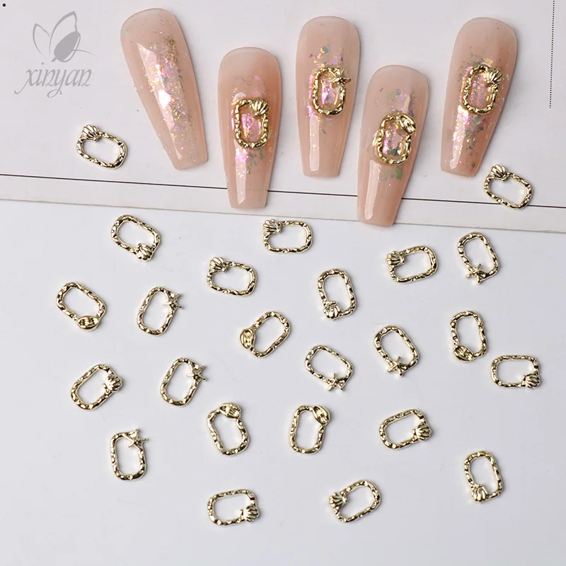 Photo Frame Metal Shell Alloy Nail Jewelry
