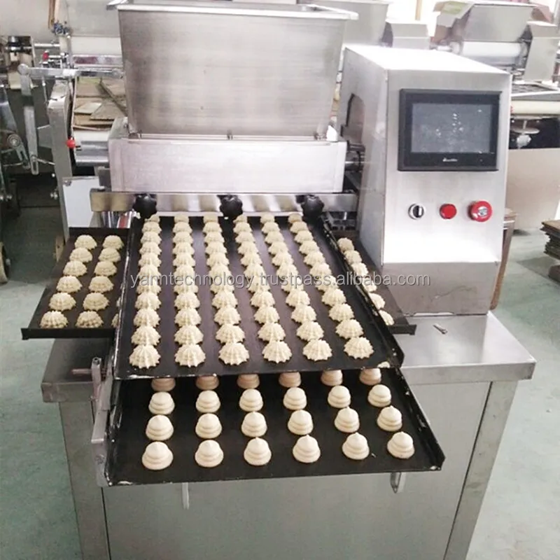 Stainless steel Automatic bakery equipment muffin cupcakes maker making madeleine cakes forming depositing machine