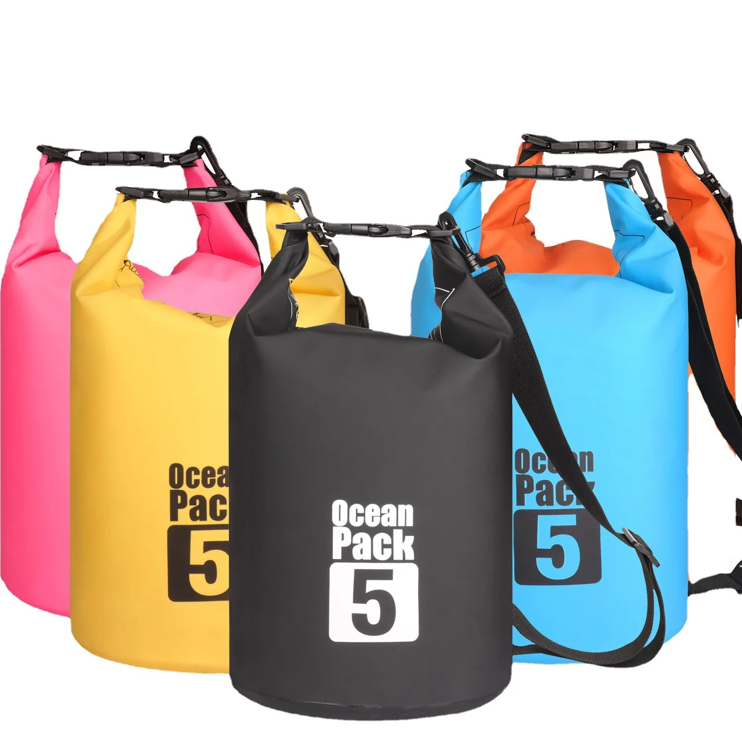 Outdoor Travel Sports Swimming Waterproof Bucket Bag Pvc Mesh Cloth Backpack River Rafting Mobile Phone Waterproof Bag Storage