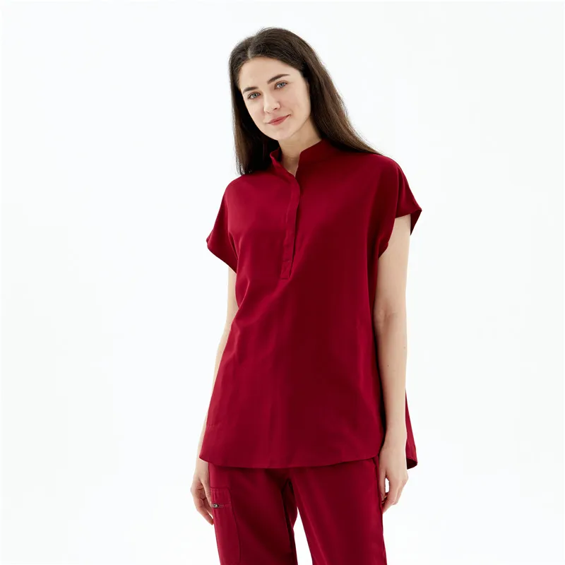 Fashionable Nurse Uniform Grey Medical Scrubs Nursing Uniform Hospital Uniforms