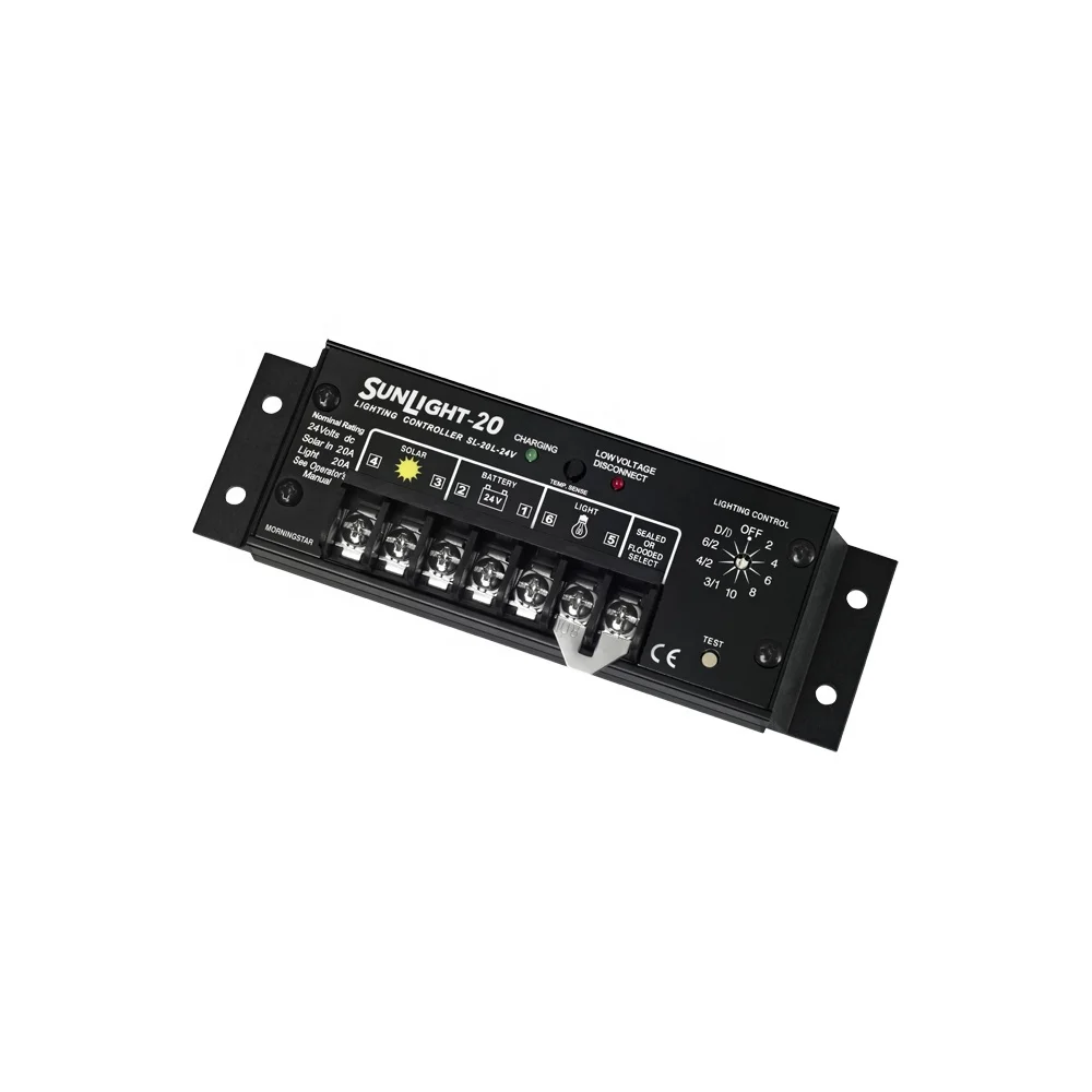Morningstar SunLight PWM SL-20L-24 Solar Charge Controller for Solar Lighting