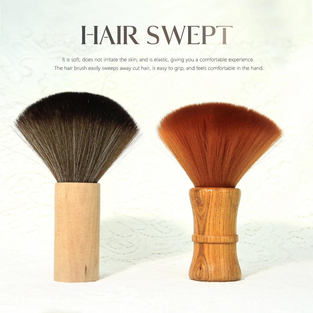 Masterlee Large wooden brush Hair Cutting Neck Duster Brush custom beard brush with beauty