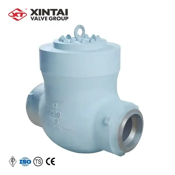 H61Y-2500LBC 12inch large welding Stainless Steel WC9 heavy pressure Check Valve
