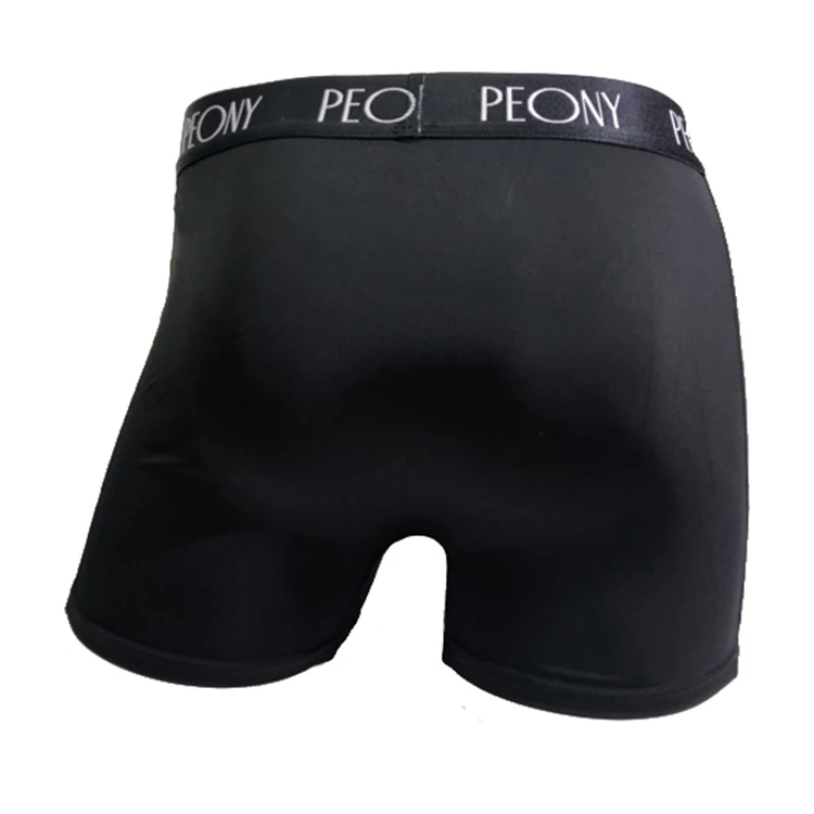 Slim breathable custom underwear elastic waistband bamboo underwear boxer briefs