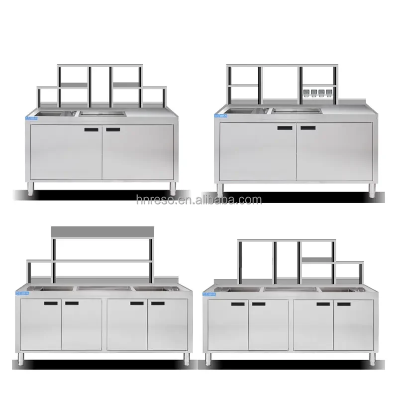Customized automatic bubble milk tea counter full set bubble boba tea shop making machine