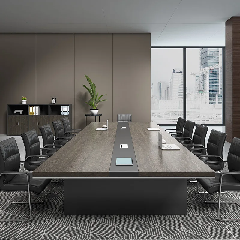 Luxury Customized MDF Office Tables Chairs Conference Room Desk Office Meeting Desk Modern Conference Table and Chairs Set