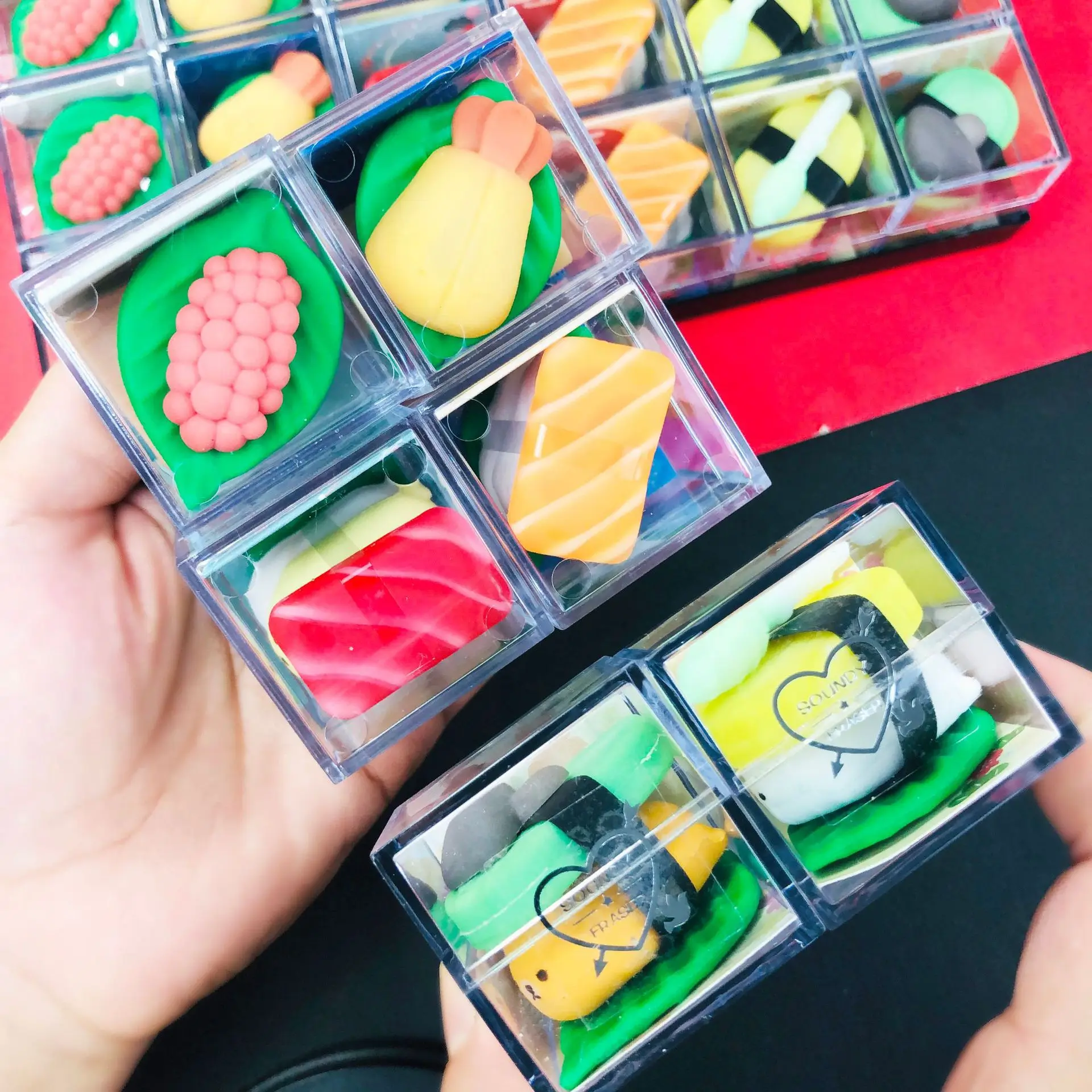 Supplies Stationery for Kids fancy 3d Children Pencil puzzle food erasers at target eraser set