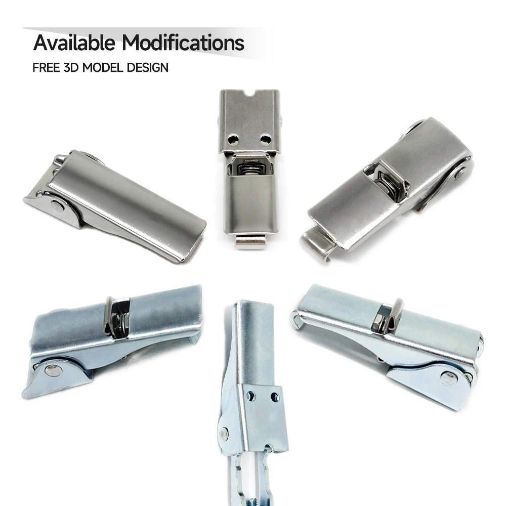 Thcoo Customized Stainless Steel 304 Draw Spring Hasp Clamp Latch Lock Quick Release Adjustable Toolbox Toggle Latch