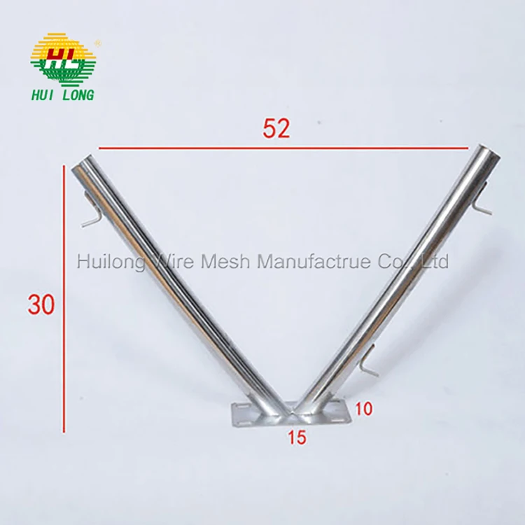 Double Razor Wire Brackets For Concrete And Brick Fences With Reinforced Barbed Wire Wholesale Price
