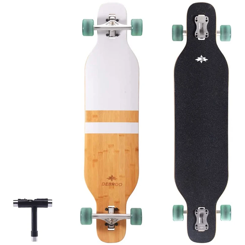 High Quality Flexible Bamboo Longboard Skateboards Cruiser Skateboard Professional Complete