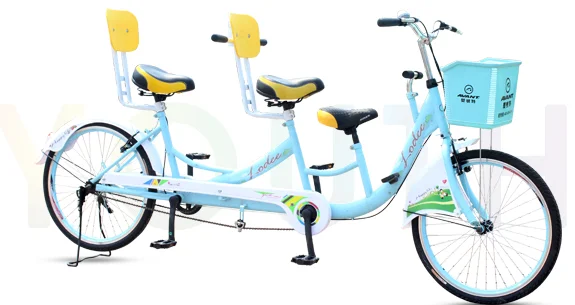  2 человека тандем велосипед детский трехколесный грузовой