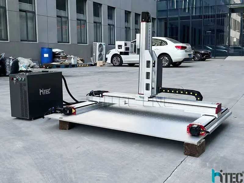 600*900mm Gantry laser  XY Moving marking machine for large format metal nameplate elevator aluminum stainless steel engraving
