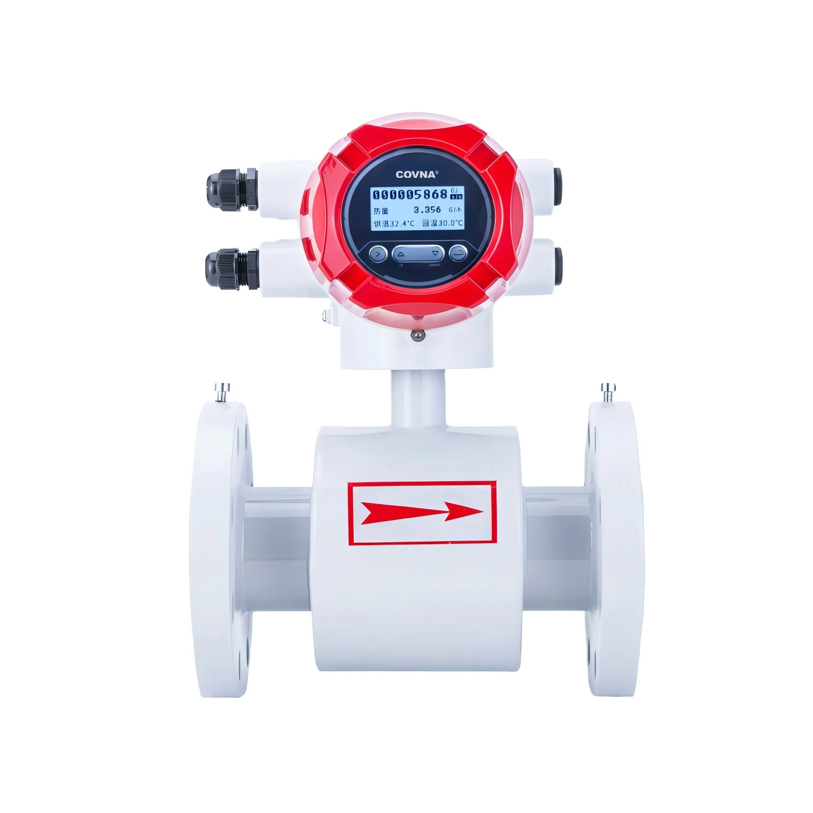 Anti-corrosion sewage electromagnetic flowmeter DN100 digital fluid magnetic flowmeter water