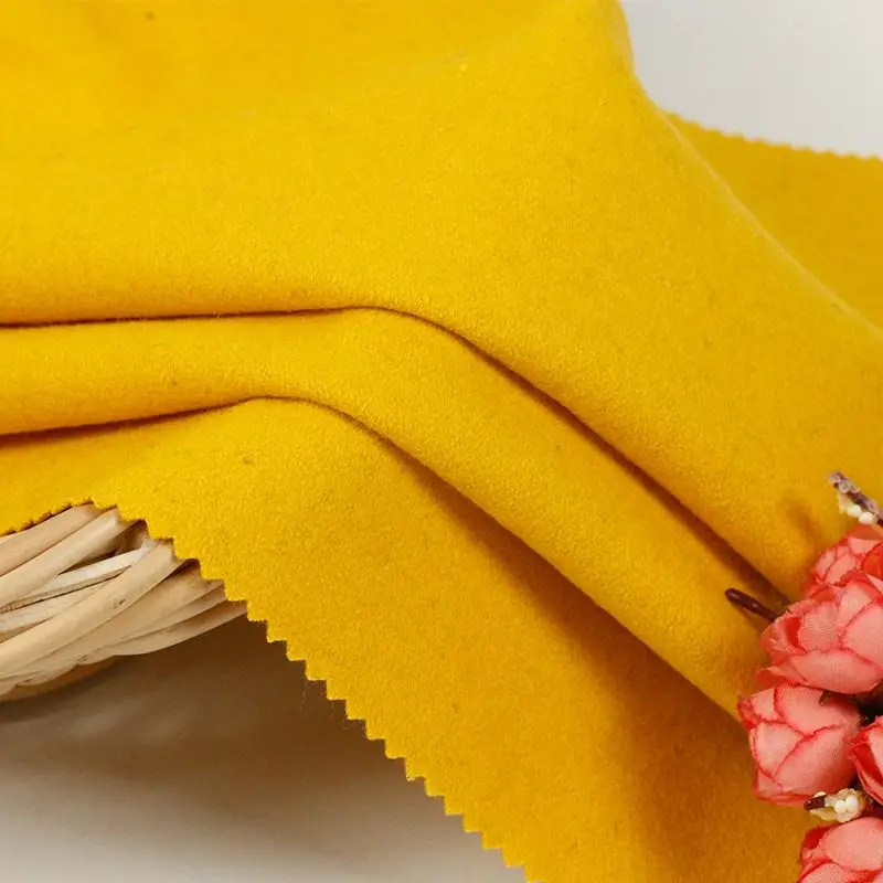 Best-selling 100% wool 400 430 450gsm knit woolen melton fabric for jacket