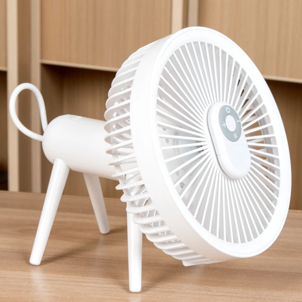 Portable USB Charging Battery Mini Fan Rechargeable Desk Ceiling Fan Small Electric Cooler Portable Standing Fan for Home Office