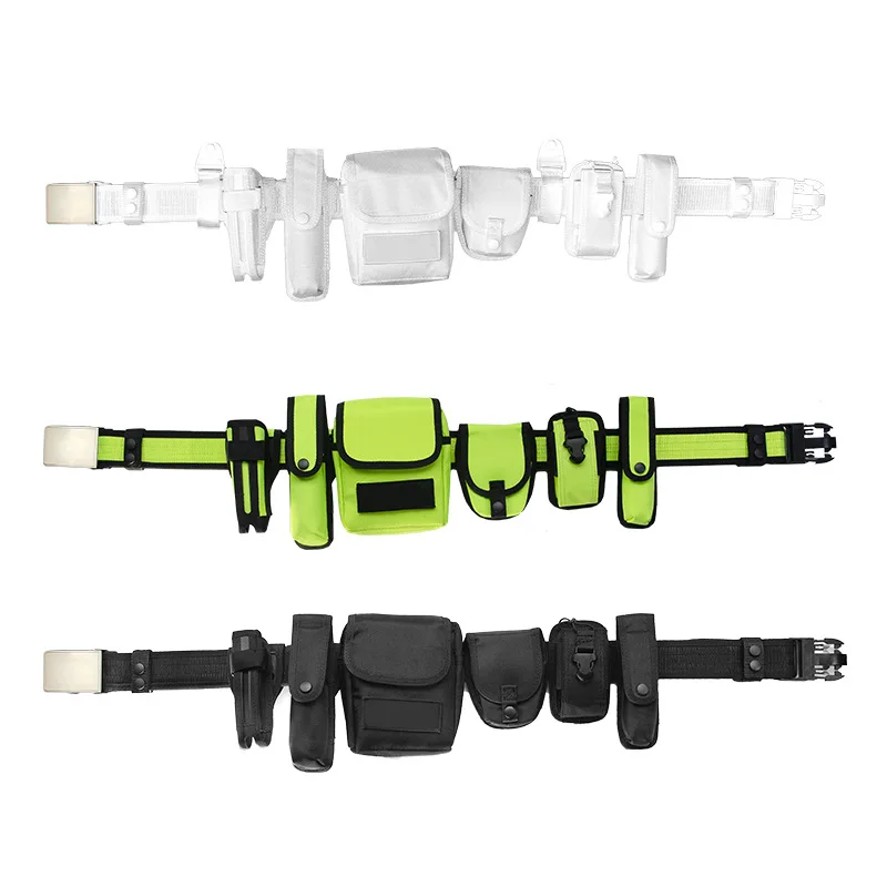 Multi-functional 6 Pieces Set Security Equipment System Oxford Nylon Duty Belt for Young People Outdoor Training