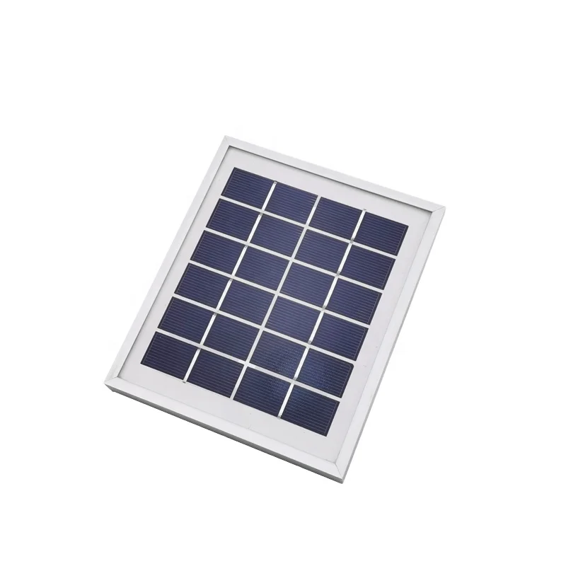 6V 2W Portable Phones Solar Panel Charger ZW-2W-6V High Efficiency Glass Laminated Solar Panels