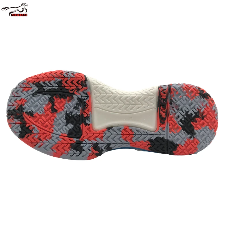 Mustang Wholesale men women sneaker soles High quality rubber sole Professional basketball shoe sole for Philippines Brazil