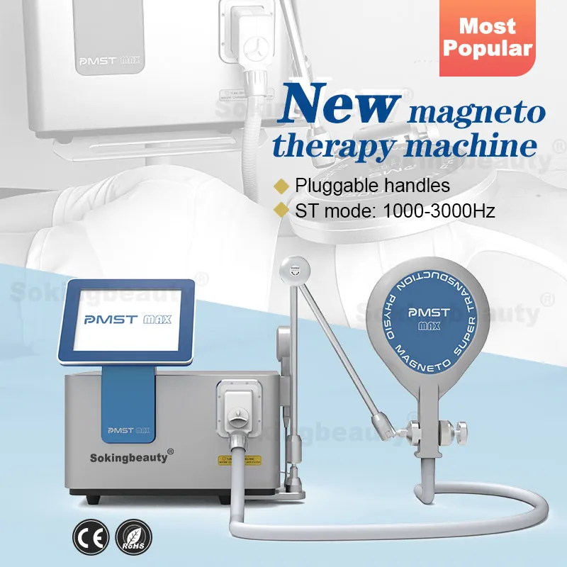 2024 Non-Invasive Portable Magneto pain relief machine for Physiotherapy Bone Tissue Back Pain Plus pmst max Physical Machine