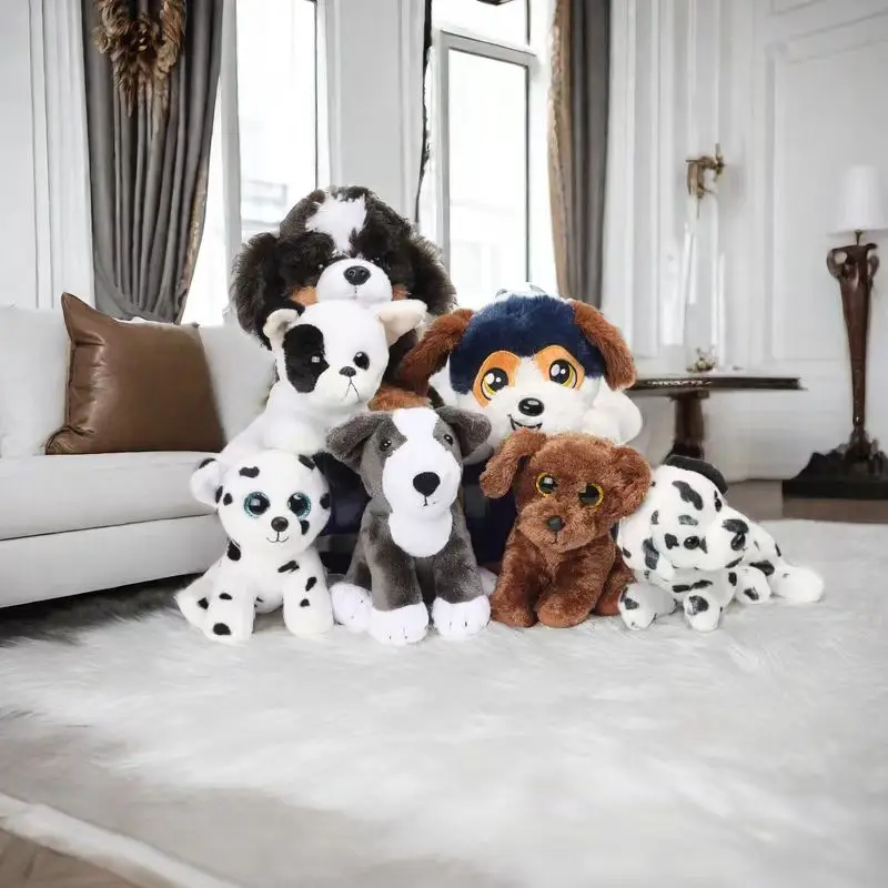 Custom dog Plush with Small sound module  heart shape 25 sec mini push button recordable sound toys for adult