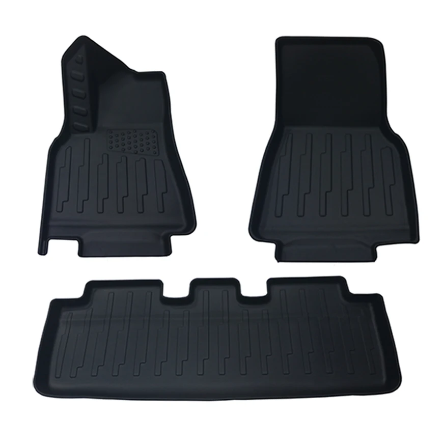 Factory Hot Sale 3pcs Floor Mat Tesla Model Y TPE Single Layer Foot Mat 3 Pieces