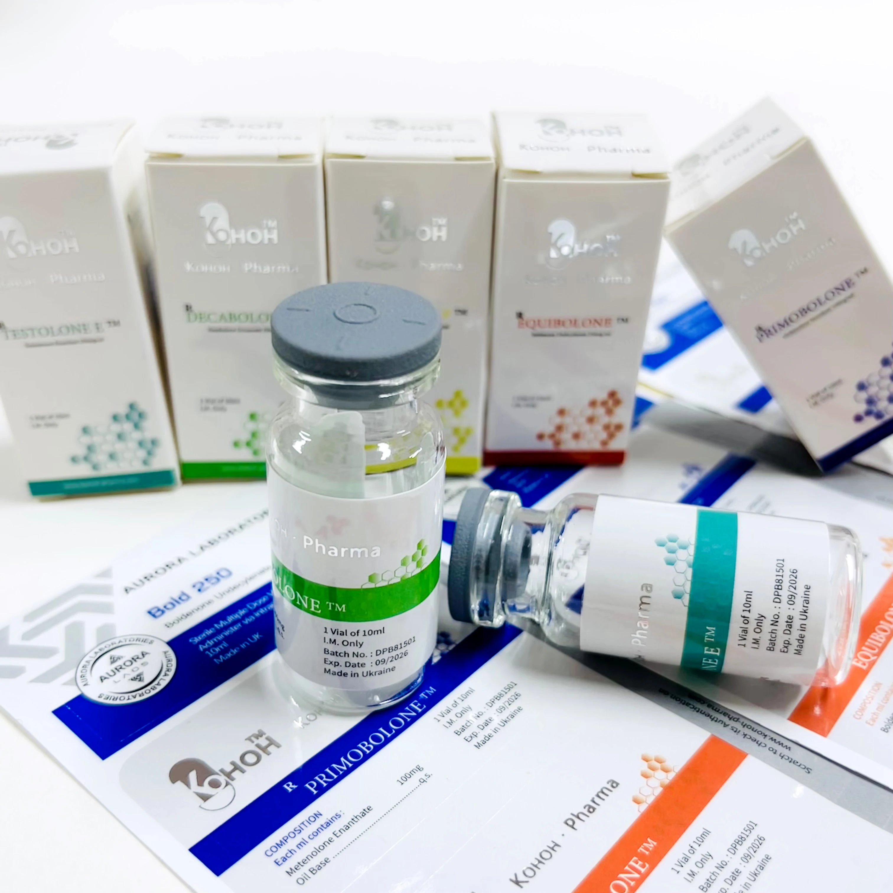 Peptides Bodybuilding Hcg 5000iu Injection Vial Box Packaging Box And Labels
