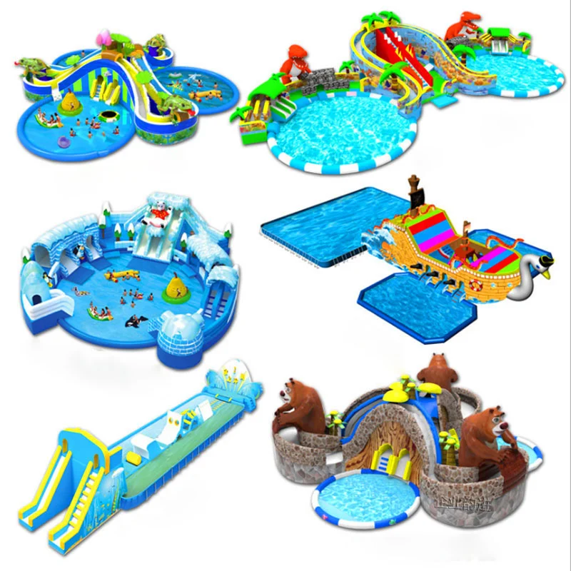 kids water park outdoor playground adult inflatable water park water theme park equipment