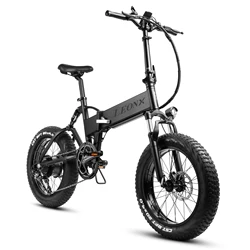 The coolest Ebike over 100 miles on Most Affordable Folding Electric Bike Fat Tire Bicycle Full Suspension All Terrain E bike