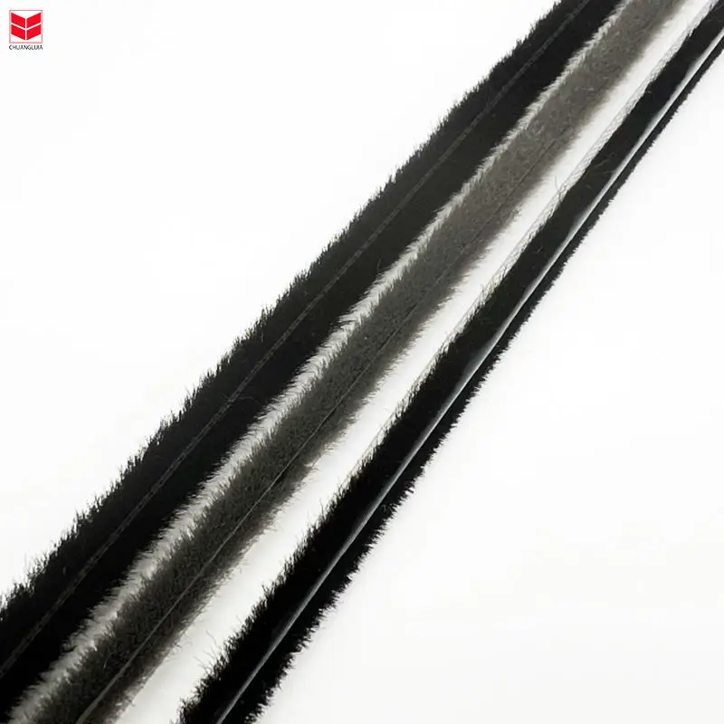 CLJ stripping seal groove mohair weather strip anti-noise door weather wool pile /weather strip /polypropylene strip