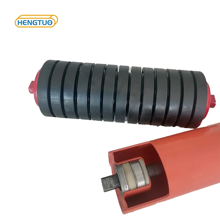 Wholesale Mining Industry Rubber Belt Conveyor Mining Rubber Coated Idler Roller