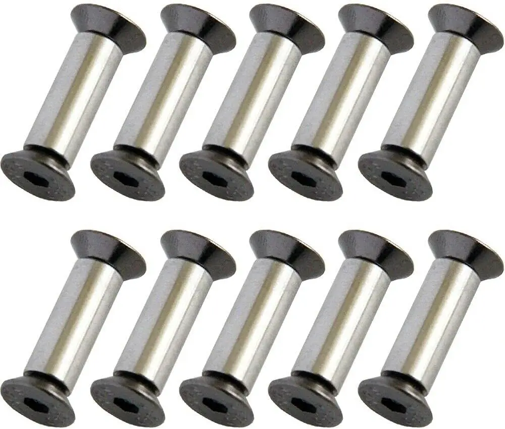 Factory Custom M5 Stainless Steel Bolt Rivets Screw Fastener Nut DIY Material for Knife Handle
