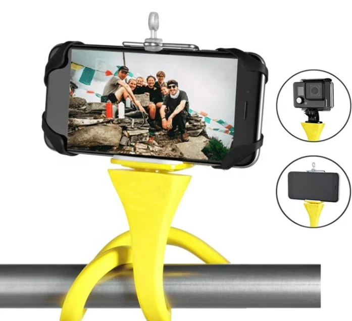  Многофункциональная вращающаяся на 360 градусов Гибкая селфи-палка Руль держатель для сотового