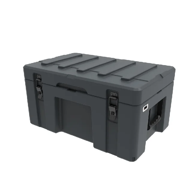 Waterproof SUV Car Trunk Tool BOX Heavy Duty 76L Case Black Plastic Case IP65 Hard Case LLDPE