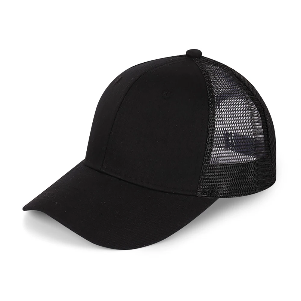 Wholesale Custom Logo Plain 6 Pieces Of Pure Cotton Mesh Baseball Hat