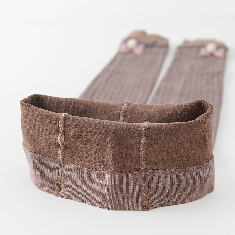 Оптовая продажа, высококачественные трико для маленьких девочек, Разноцветные Детские хлопковые зимние колготки в рубчик с милыми мультяшными животными