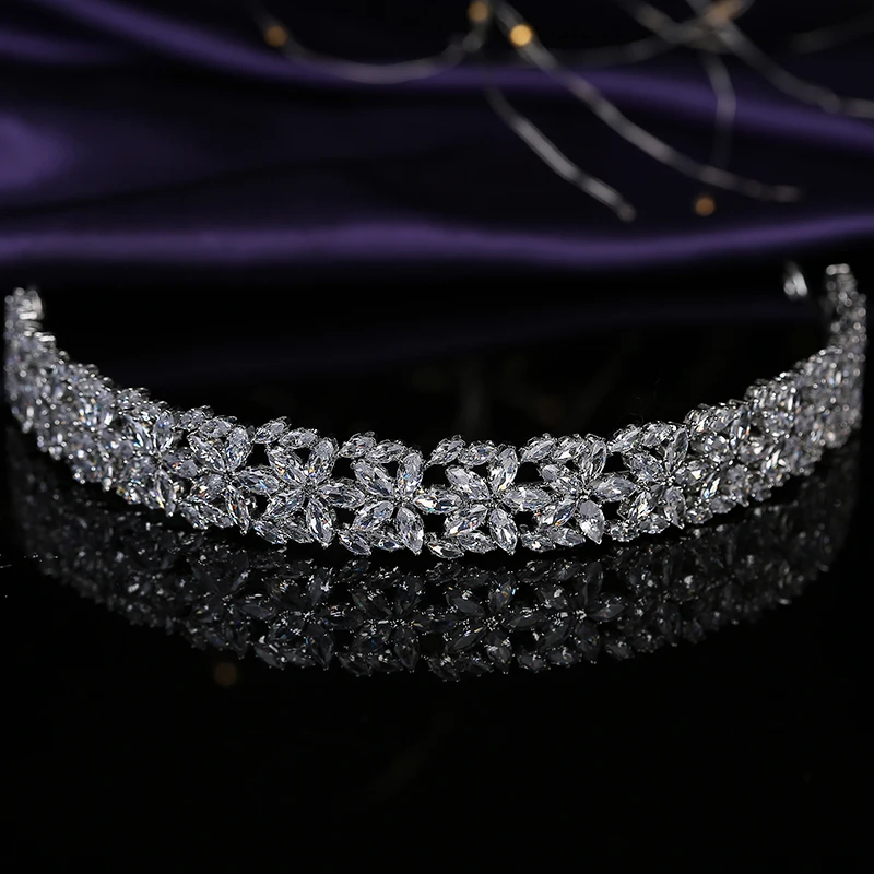 Bridal Wedding Tiara Classic New Fashionable Head Band Bridal Hair Accessories Anniversary Wedding Women BC5798 Corona Princesa