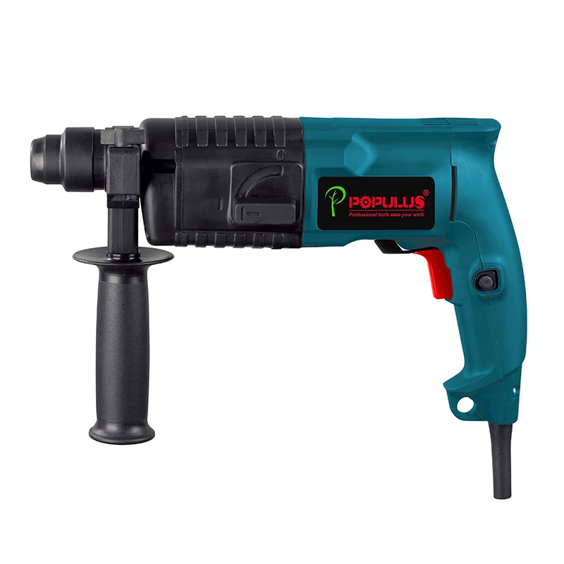 iPOPULUS Professional 220V 800W Rotary Hammer Drill 20MM Electric Power Hammer Drill  Heavy Duty Concrete Breakers