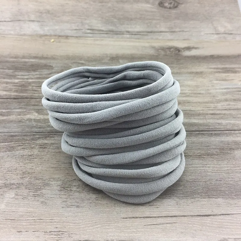 500 pcs 34 Solid Color Nylon Elastic Headbands Super Soft Stretchy Nylon Headbands one size fits most