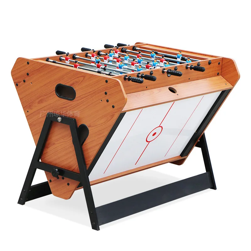 Hot Sale Entertainment Sports Rotatable Table Triangle Shape Air Hockey Soccer Football Billiard Pool 3 IN 1 Multi Game Table