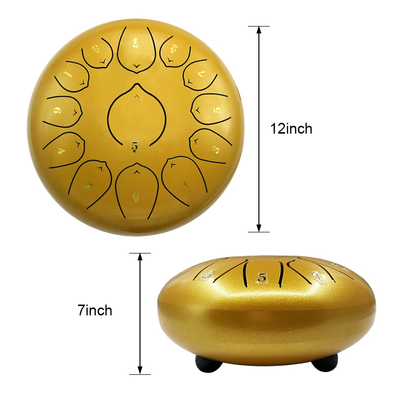 Prime OEM Customized Hot Premium Quality Tank Drum Hand Pan Drum Percussion Instrument Steel Tongue Drum