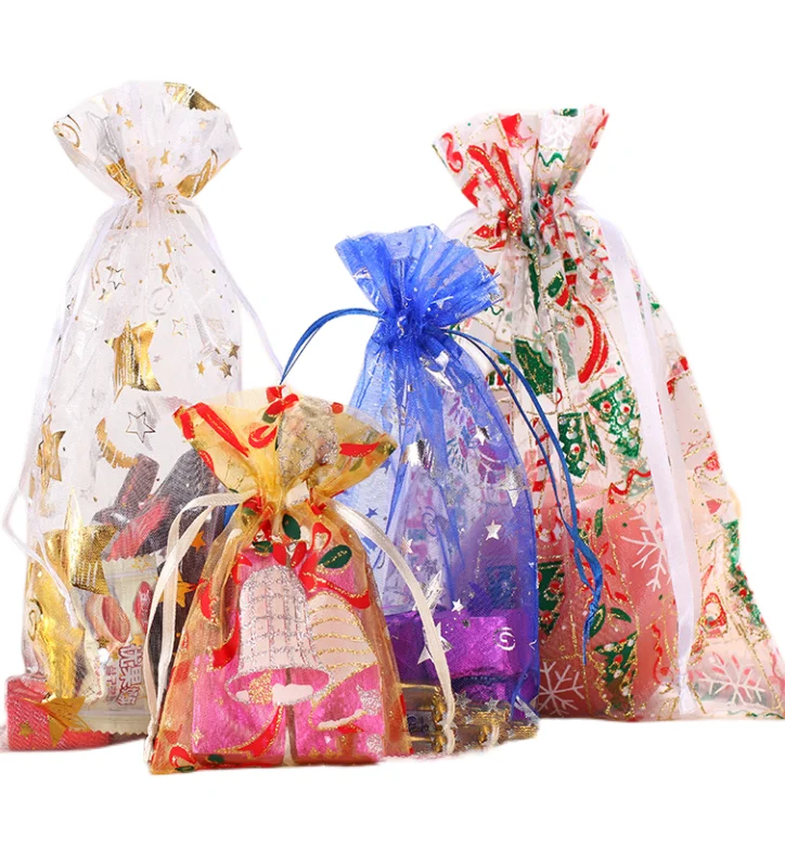 Jewelry Gift Package Bags Organza Yarn Pouch Mesh Gift Pouches Gift Bags