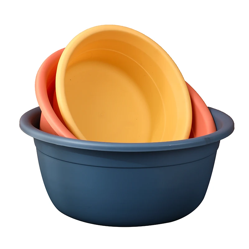 Portable Kitchen Vegetable Washbowl Wash Basin Foot Bathroom Laundry Container Clothes Plastic Washbasin